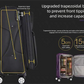 Waterproof Cross-border Black Oxford Cloth Suitcase, Durable 30 Inch Large Capacity, 20 Inch Boarding Case, Luggage Compartment