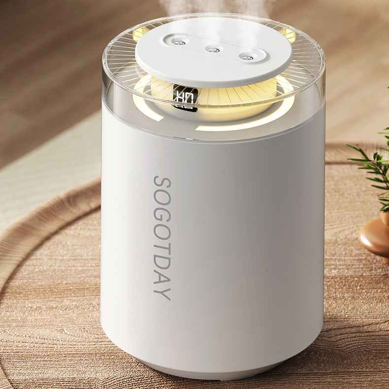 Household Mini Bedroom Timer Night Light, Portable Digital-display Humidifier With Mist Spray