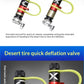 Quick Air Release Tire Deflator Valves – 4-Pack | Short & Long Style | Aluminum Alloy | Universal Fit