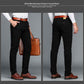 Elastic Mens Casual Pants For Fall And Winter
