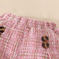 Baby Girl 3-Piece Outfit Set | Jacket, Shorts & Beret | Pink