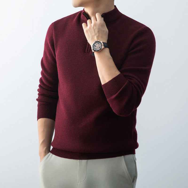 Simple AutumnWinter Mens Sweater Pullover Casual Knitwear