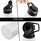 Aluminum Sports Water Bottle | Sublimation-Ready | Flip-Top Sport Lid | Carry Loop | 600ml (21cm) & 750ml (24cm) | White