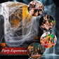 Halloween Cotton Spider Web Decoration – Spooky Atmosphere Prop with Spiders (17 Sizes)