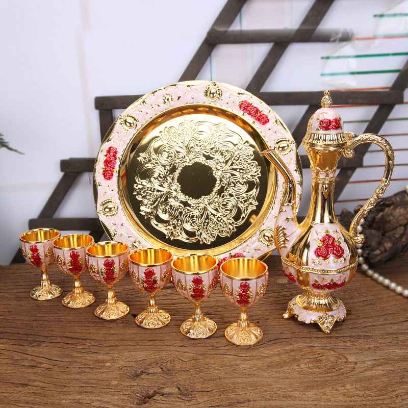 Exquisite Wine Set Court Stylehome Decor Piece Classic And Creative Wine Glasses And Carafes For Dining Rooms And Hotels