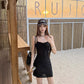 Slim Fit Waist Cinching Hip Hugging Dress