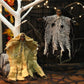 Halloween Hanging Ghost & Glowing Skull Iron Chain Ornament – Spooky Decor