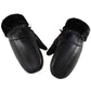 Fleece-lined Thickened Cold-resistant Windproof Sheepskin Mittens For Cycling