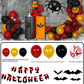 Halloween Doodshoofd & Pompoen Ballon Combo – Griezelige Feestdecoratie Set