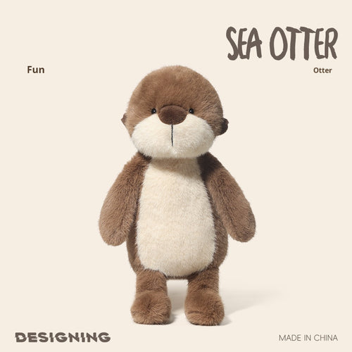 Cute Little Sea Otter Plush Toy Super Soft Little Otter Doll