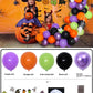 Halloween Doodshoofd & Pompoen Ballon Combo – Griezelige Feestdecoratie Set