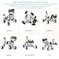 Interactive Electronic Robot Dog Toy – USB Rechargeable, Walks & Plays, Ages 3+ | Pink & Black