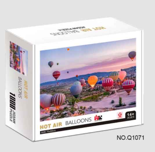 White Cardstock Puzzle 1000 Pieces Adult-sized Educational And Stress-relieving Flat Puzzle Toy