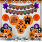 Halloween Doodshoofd & Pompoen Ballon Combo – Griezelige Feestdecoratie Set