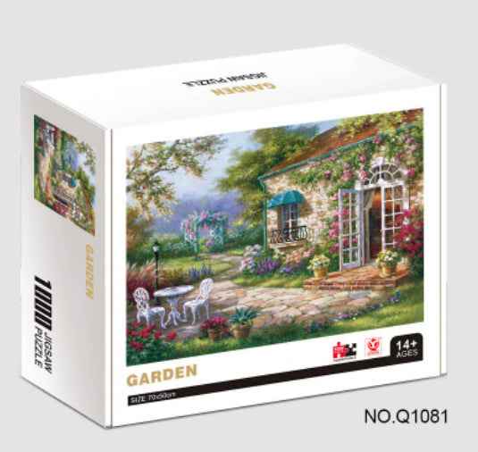 White Cardstock Puzzle 1000 Pieces Adult-sized Educational And Stress-relieving Flat Puzzle Toy