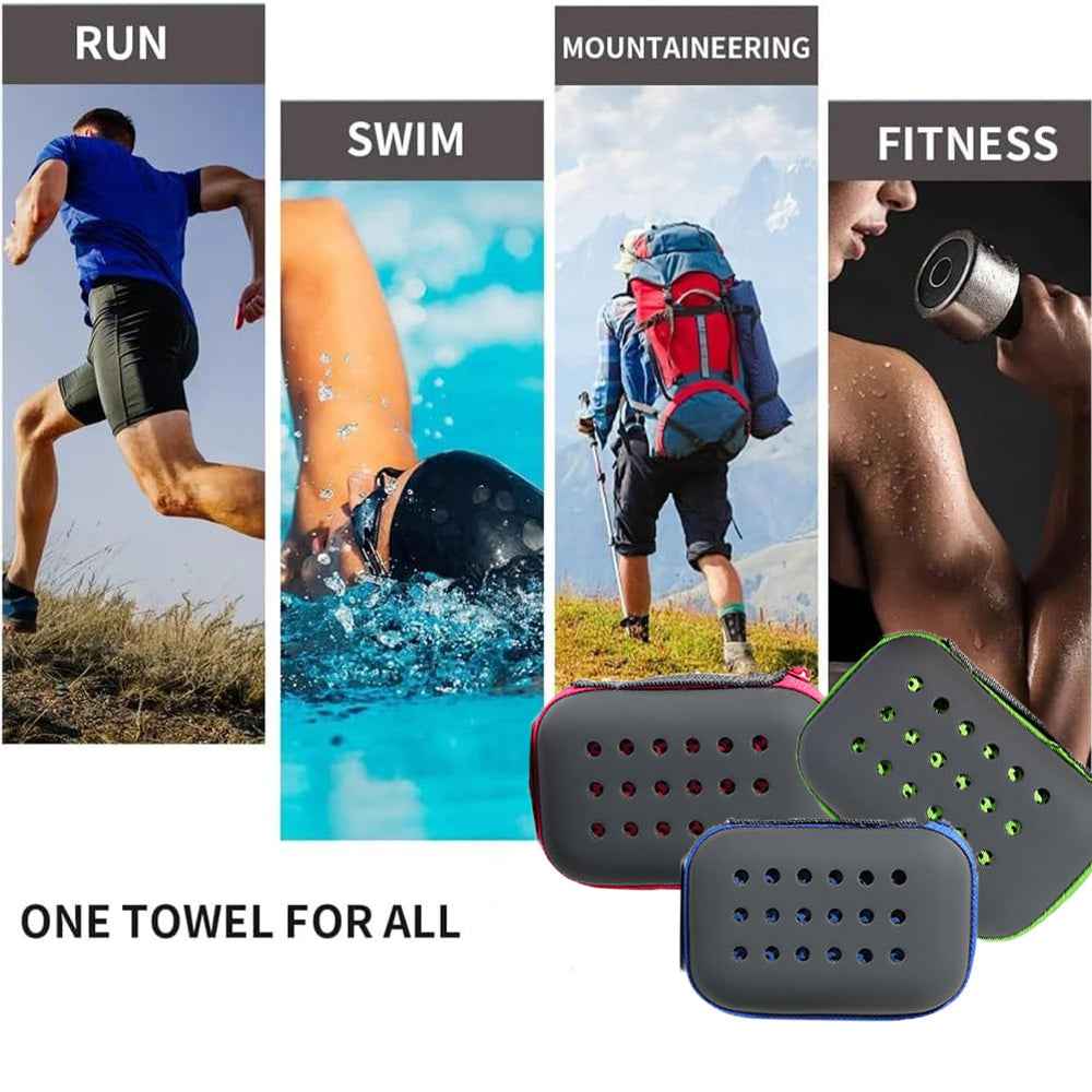 Cooling Sports Towel  Quick-Dry, Sweat Absorbing, Ice Cold Fabric For Outdoor Fitness, Yoga, And Gym Workouts