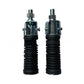 Motorcycle Rear Footrest Pegs – Pair | Ø10mm Bolt-On | Ribbed Rubber Grip | Zinc-Plated Steel Bracket | Fits Harley Honda Suzuki