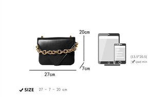Summer New Chain Leather Shoulder Messenger Bag