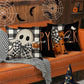 Halloween Pumpkin Pillow Covers Set of 4 – 18x18 Spooky Buffalo Plaid Throw Cushion Cases