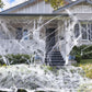 Halloween Cotton Spider Web Decoration – Spooky Atmosphere Prop with Spiders (17 Sizes)