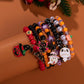 Halloween Pumpkin & Ghost Bracelet – Matching Twin Bracelet Set | Glass Pendant Jewelry