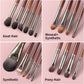 Professional Makeup Brush Set – Natural Goat Hair Eyeshadow & Face Brushes