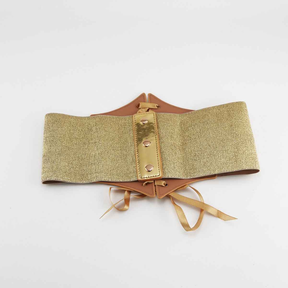 European And American-style Versatile Elastic Wide Decorative Belt For Skirts Springautumn Womens