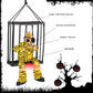 Halloween Light-Up Cage Ghost with Sound & Motion Sensor
