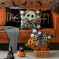 Halloween Pumpkin Pillow Covers Set of 4 – 18x18 Spooky Buffalo Plaid Throw Cushion Cases