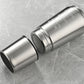 Stainless Steel Protein Shaker Bottle | Built-In Bottom Powder Compartment | Wire Whisk Ball | OZ & ML Scale | Flip-Top Lid | Black & Silver