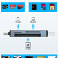 3-in-1 USB & Type-C Card Reader – CF, SD & TF, Aluminum Alloy