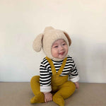 Fluffy Bunny-ear Fleece Earflap Hat For Babies And Toddlers