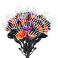 Halloween Skull Hand & Rose Decoration Ornament – Gothic Spooky Accent (4 Colors)