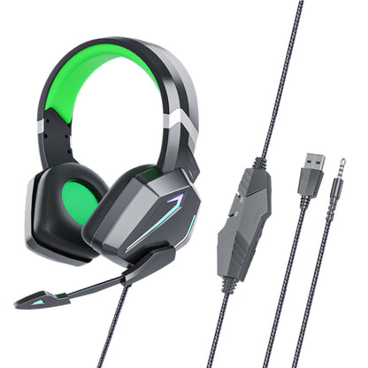709735981-6 - you like the color green? so do i, these gaming headphones are great with gaming on a fun gaming with the build-in mic chat with friends and family whenever you need with usb and 3.5m jack support. 