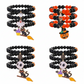 Halloween Pumpkin & Ghost Bracelet – Matching Twin Bracelet Set | Glass Pendant Jewelry