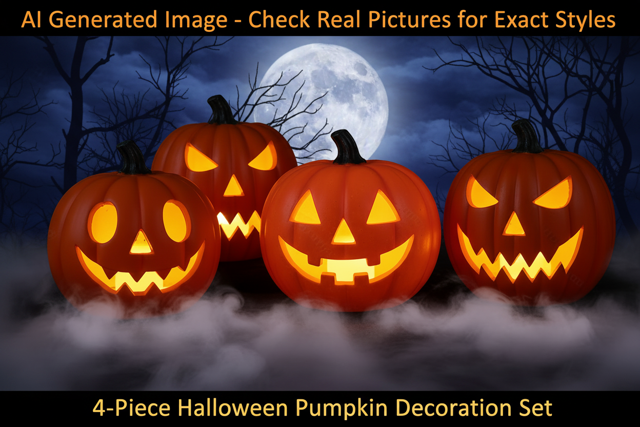 Halloween Pumpkin Set 1 – LED Lanterns 1/2/3/4