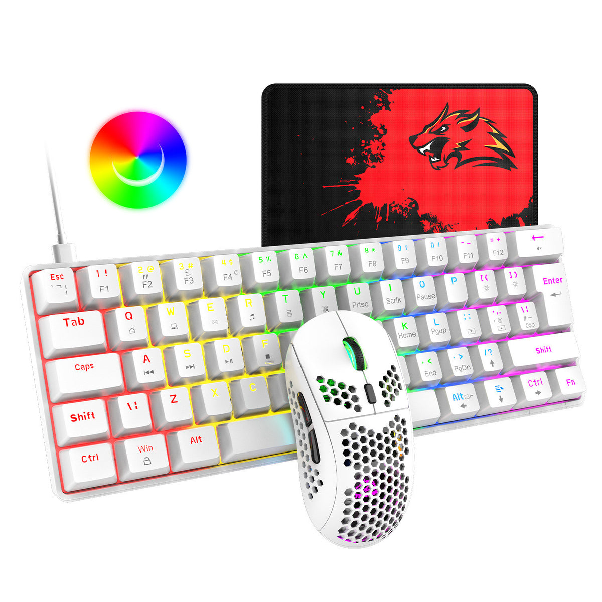 RGB Gaming Keyboard And Mouse Set – Wired USB Combo Dropshipman