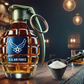 Grenade Whiskey Bottle + Measuring Spoon Funnel Bundle